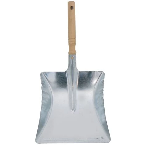 MSV Pelle De Netoyage Acier Zinc Manche Bois - Gris 1 MSV Pelle De Netoyage Acier Zinc Manche Bois - Gris
