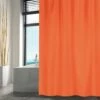 MSV Rideau De Douche Polyester 180x200cm Orange - Orange