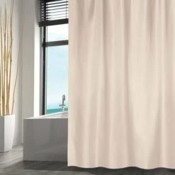 MSV Rideau De Douche Polyester 180x200cm Beige - Beige
